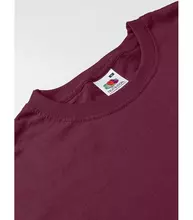 Чоловіча класична футболка FRUIT OF THE LOOM VALUWEIGHT T - 41 Бордовий 4XL