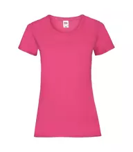 Жіноча класична футболка VALUWEIGHT LADY-FIT FRUIT OF THE LOOM - 57 Малиновий 2XL