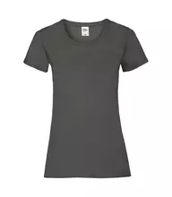 Жіноча класична футболка VALUWEIGHT LADY-FIT FRUIT OF THE LOOM - GL Світлий Графіт L