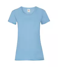 Жіноча класична футболка VALUWEIGHT LADY-FIT FRUIT OF THE LOOM - YT Небесно-Блакитний XS