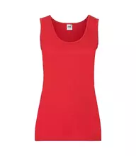 Жіноча майка 100% бавовна VALUEWEIGHT VEST LADY-FIT FRUIT OF THE LOOM - 40 Червоний L