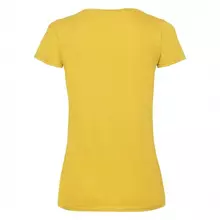 Жіноча футболка з V-подібним вирізом LADY-FIT FRUIT OF THE LOOM - 34 Сонячно-Жовтий XL
