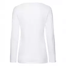 Жіноча футболка з довгим рукавом  LADY-FIT FRUIT OF THE LOOM - 30 Білий S