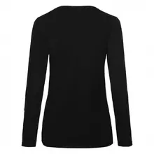 Жіноча футболка з довгим рукавом  LADY-FIT FRUIT OF THE LOOM - 36 Чорний S