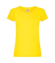 Жіноча легка футболка ORIGINAL T LADY-FIT FRUIT OF THE LOOM - K2 Жовтий M