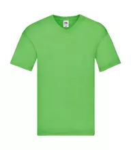 Чоловіча легка футболка з V-подібним вирізом FRUIT OF THE LOOM - LM Лайм XL
