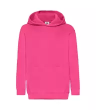 Дитяча тепла толстовка з капюшоном FRUIT OF THE LOOM - 57 Малиновий 128 (7-8)