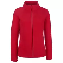 Жіноча флісова кофта на замку Full zip LADY-FIT FRUIT OF THE LOOM - 40 Червоний XS