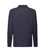 Дитяче поло з довгим рукавом 65/35 FRUIT OF THE LOOM - AZ Глибокий Темно-Синій 152 (12-13)