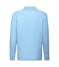 Дитяче поло з довгим рукавом 65/35 FRUIT OF THE LOOM - YT Небесно-Блакитний 098 (2-3)