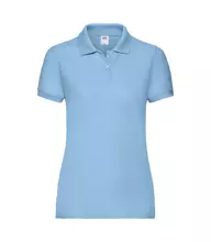 Жіноче поло 65/35 LADY-FIT FRUIT OF THE LOOM - YT Небесно-Блакитний 2XL