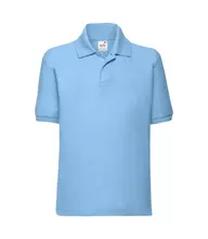 Дитяче поло 65/35 FRUIT OF THE LOOM - YT Небесно-Блакитний 104 (3-4)