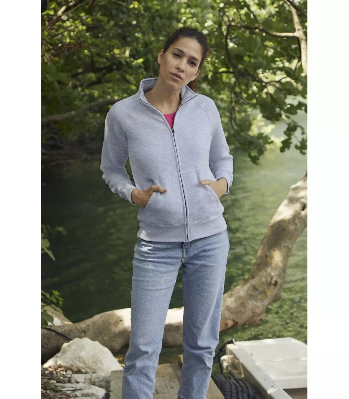 Жіноча кофта на замку  Premium LADY-FIT FRUIT OF THE LOOM Жіноча кофта на замку  Premium LADY-FIT FRUIT OF THE LOOM