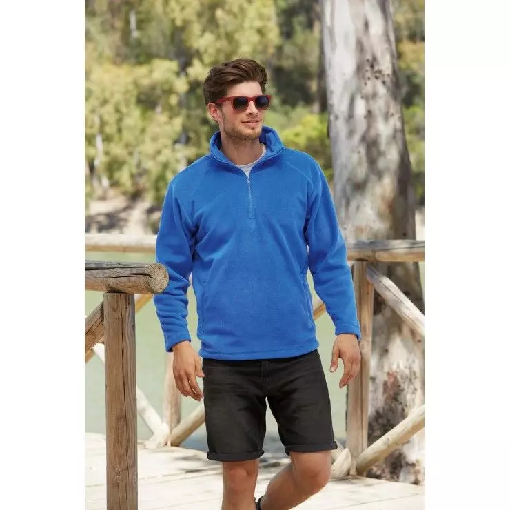 Чоловіча флісова кофта на замку Half Zip FRUIT OF THE LOOM Чоловіча флісова кофта на замку Half Zip FRUIT OF THE LOOM