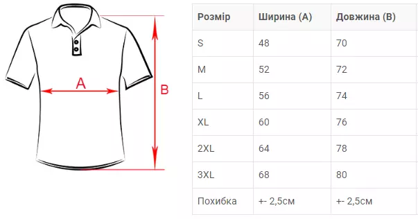 Чоловіче поло 65/35 щільне FRUIT OF THE LOOM