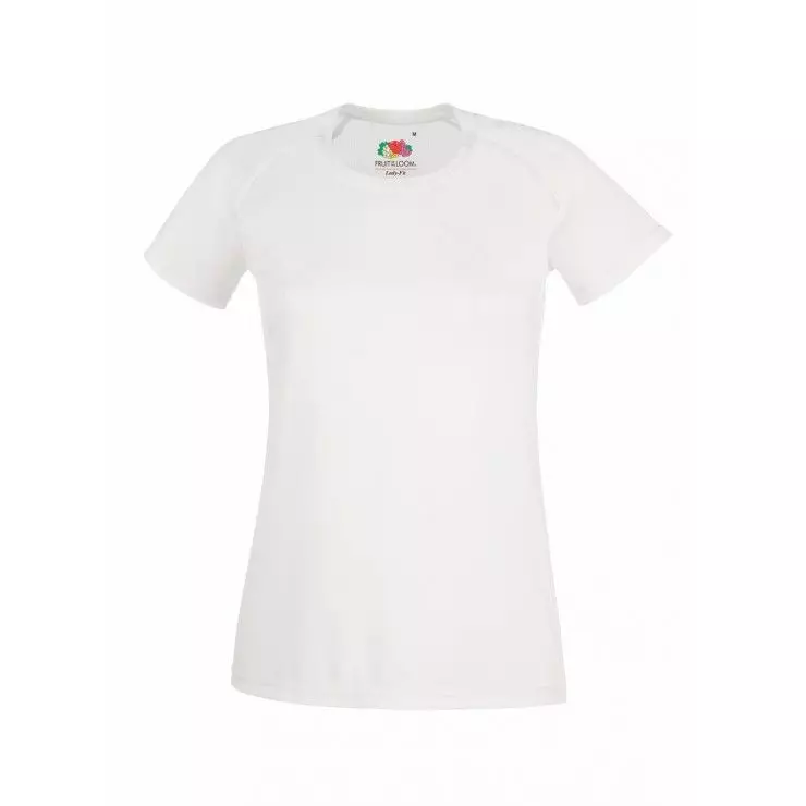 Жіноча спортивна футболка Performance LADY-FIT FRUIT OF THE LOOM - 30 Білий XS Жіноча спортивна футболка Performance LADY-FIT FRUIT OF THE LOOM - 30 Білий XS