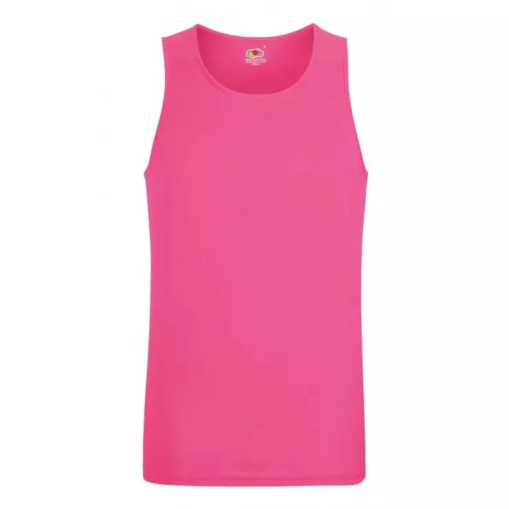 Чоловіча спортивна майка Performance FRUIT OF THE LOOM - 57 Малиновий M